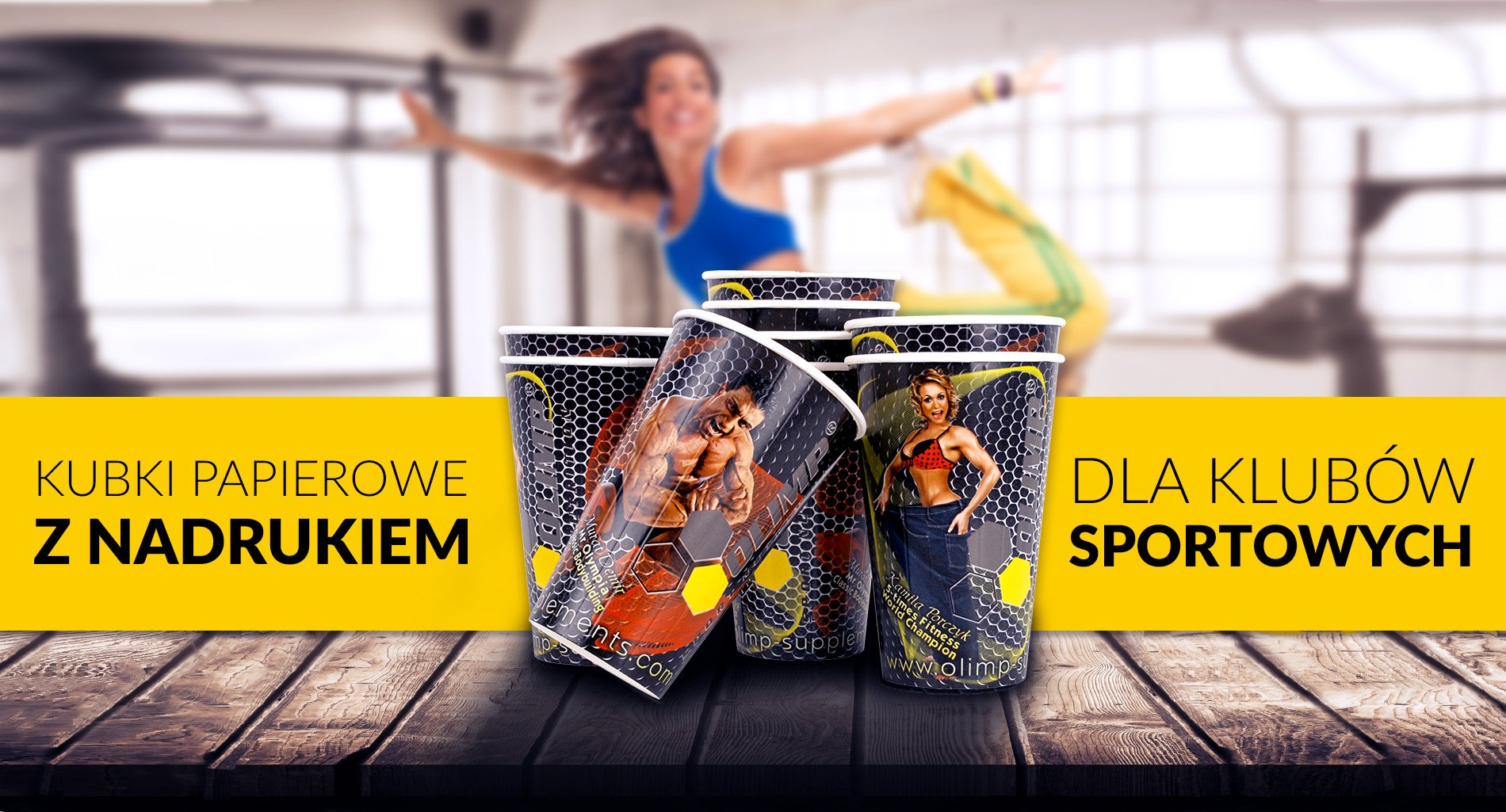 Kubki papierowe dla klubów sportowych Kubki papierowe dla klubów sportowych
