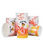 Gobelet en carton personnalisée, Custom printed paper cups, Kubki papierowe z nadrukiem, Pappbecher mit individuell bedruckt, Pappersmuggar med eden tryck