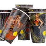 Gobelet en carton personnalisée, Custom printed paper cups, Kubki papierowe z nadrukiem, Pappbecher mit individuell bedruckt, Pappersmuggar med eden tryck