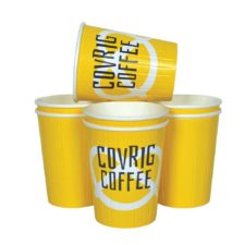 Gobelet en carton personnalisée, Custom printed paper cups, Kubki papierowe z nadrukiem indywidualnym, Pappbecher mit individuell bedruckt, Pappersmuggar med eden tryck.