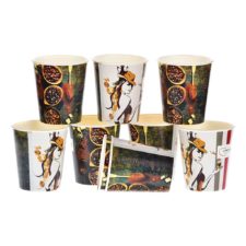 Gobelet en carton personnalisée, Custom printed paper cups, Kubki papierowe z nadrukiem indywidualnym, Pappbecher mit individuell bedruckt, Pappersmuggar med eden tryck.