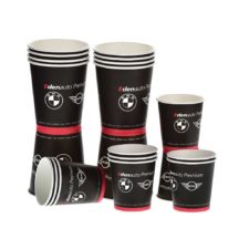 Gobelet en carton personnalisée, Custom printed paper cups, Kubki papierowe z nadrukiem indywidualnym, Pappbecher mit individuell bedruckt, Pappersmuggar med eden tryck.