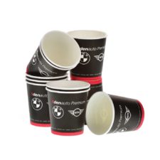Gobelet en carton personnalisée, Custom printed paper cups, Kubki papierowe z nadrukiem indywidualnym, Pappbecher mit individuell bedruckt, Pappersmuggar med eden tryck.