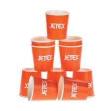 Gobelet en carton personnalisée, Custom printed paper cups, Kubki papierowe z nadrukiem indywidualnym, Pappbecher mit individuell bedruckt, Pappersmuggar med eden tryck.