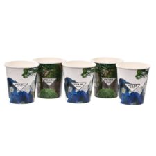Gobelet en carton personnalisée, Custom printed paper cups, Kubki papierowe z nadrukiem indywidualnym, Pappbecher mit individuell bedruckt, Pappersmuggar med eden tryck.