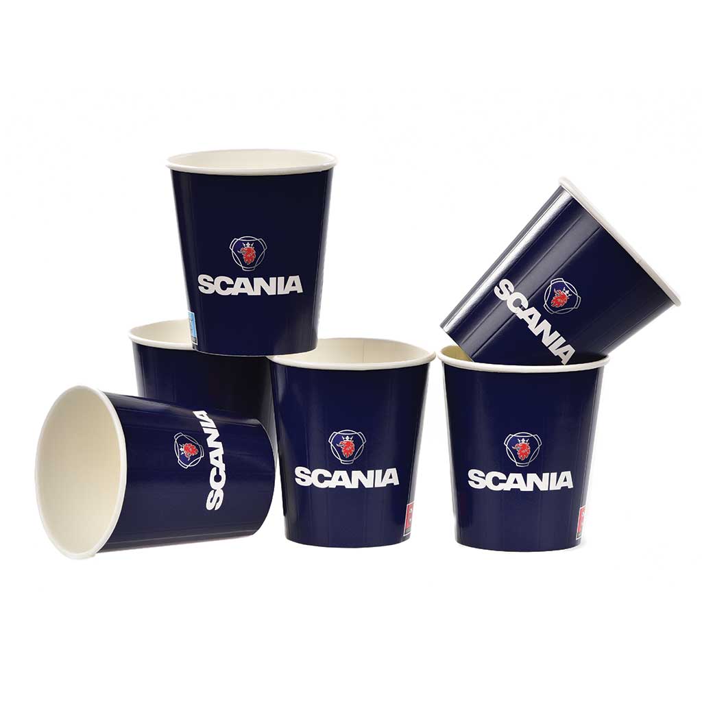 Gobelet en carton personnalisée, Custom printed paper cups, Kubki papierowe z nadrukiem indywidualnym, Pappbecher mit individuell bedruckt, Pappersmuggar med eden tryck.