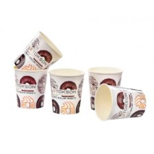 Gobelet en carton personnalisée, Custom printed paper cups, Kubki papierowe z nadrukiem indywidualnym, Pappbecher mit individuell bedruckt, Pappersmuggar med eden tryck.