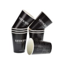 Gobelet en carton personnalisée, Custom printed paper cups, Kubki papierowe z nadrukiem indywidualnym, Pappbecher mit individuell bedruckt, Pappersmuggar med eden tryck.